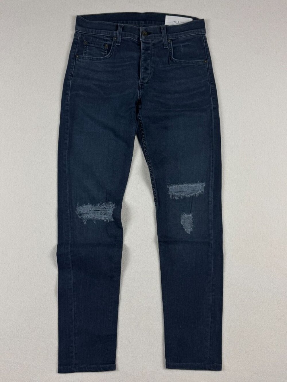 rag & bone Mens Dark Blue Skinny Jeans Size 31 Fit Stretch Denim 31x30